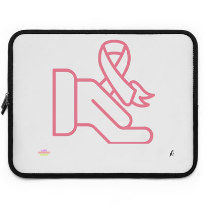 Laptop Sleeve: Fight Cancer White