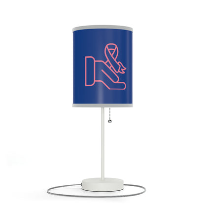 Lamp on a Stand, US|CA plug: Fight Cancer Dark Blue