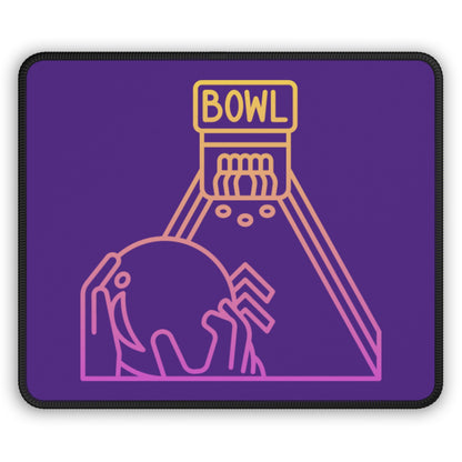 Gaming Mouse Pad: Bowling Purple