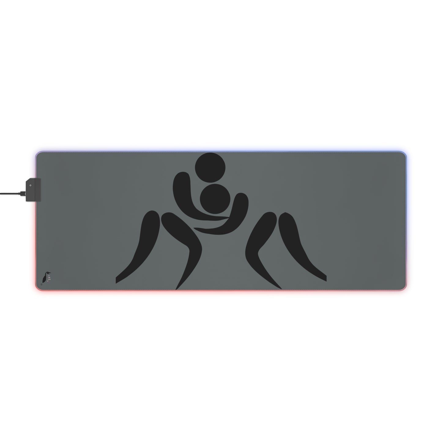 LED Gaming Mouse Pad: Wrestling Dark Grey