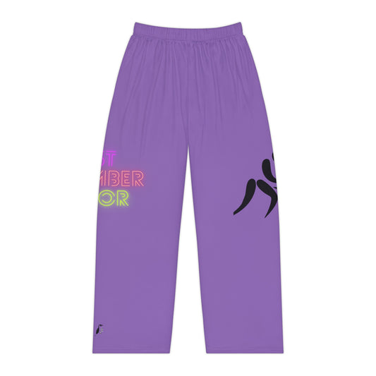 Pambabaeng Pajama Pants: Wrestling Lite Purple 