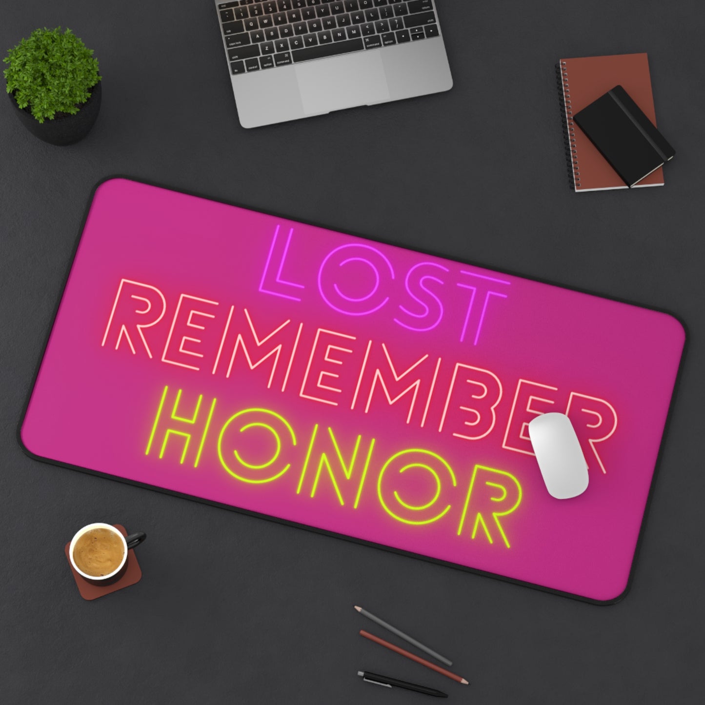 Desk Mat: Lost Remember Honor Pink