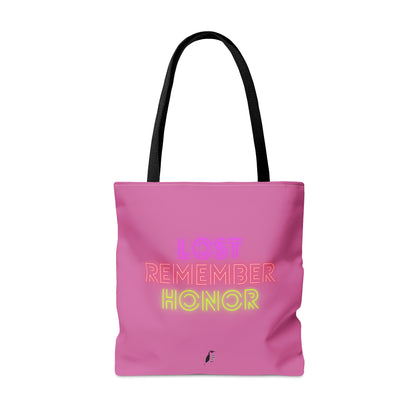 Tote Bag: Baseball Lite Pink