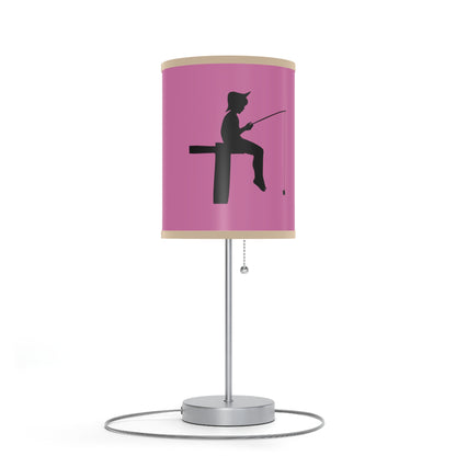 Lamp on a Stand, US|CA plug: Fishing Lite Pink