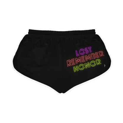 Women's Relaxed Shorts: Music Black