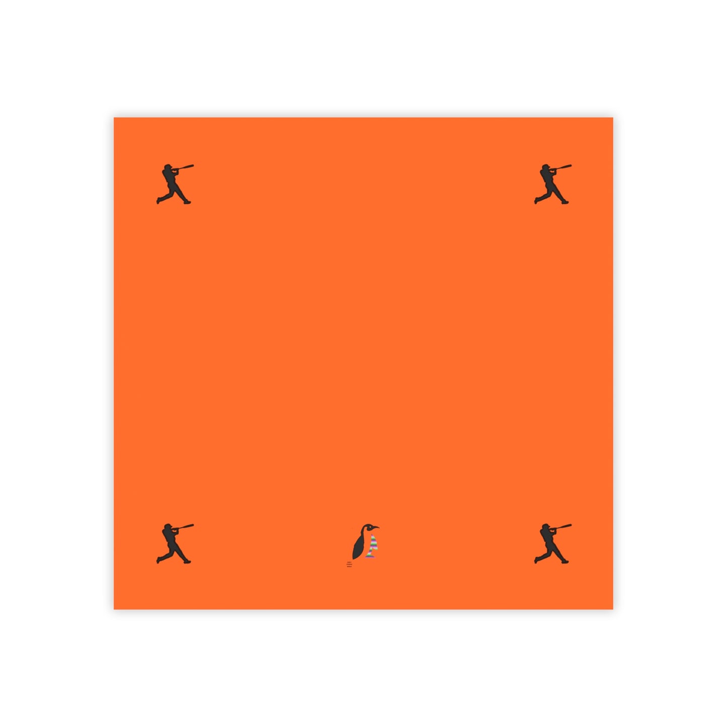 Post-it® Note Pads: Baseball Orange