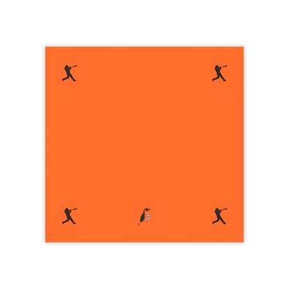 Post-it® Note Pads: Baseball Orange