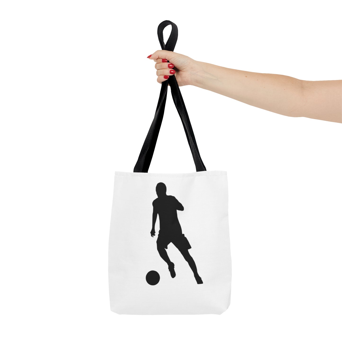 Tote Bag: Soccer White