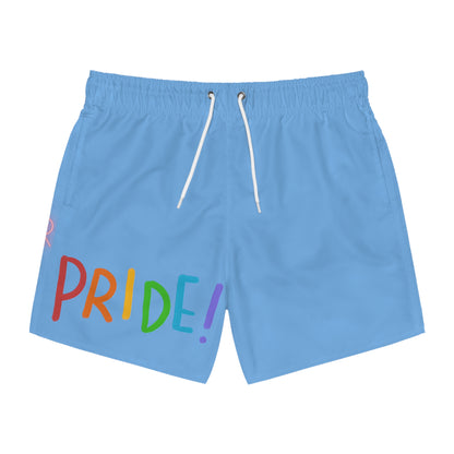 Swim Trunks: LGBTQ Pride Lite Blue