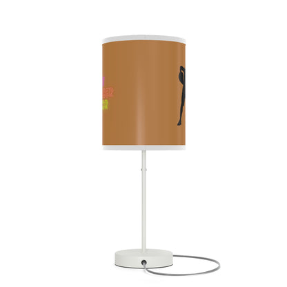 Lamp on a Stand, US|CA plug: Basketball Lite Brown