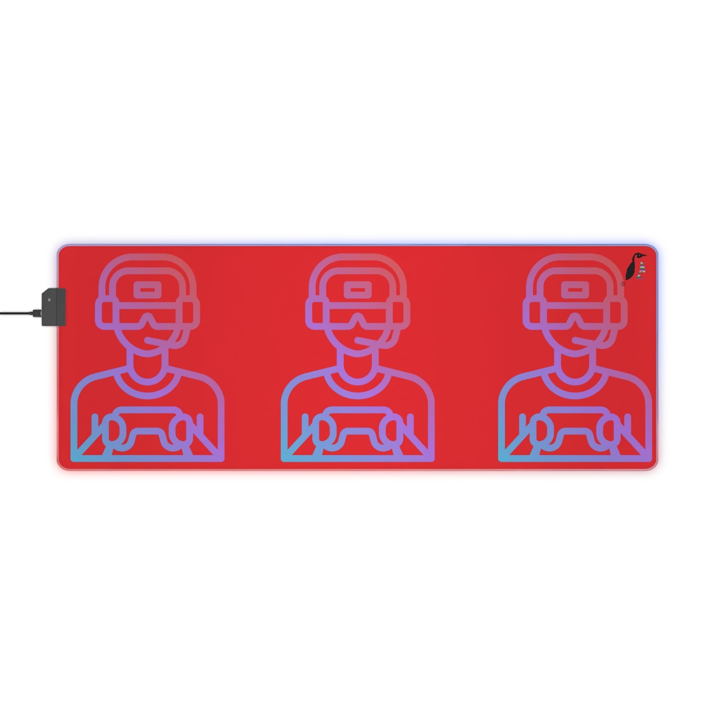 LED Gaming Mouse Pad: Gaming Red