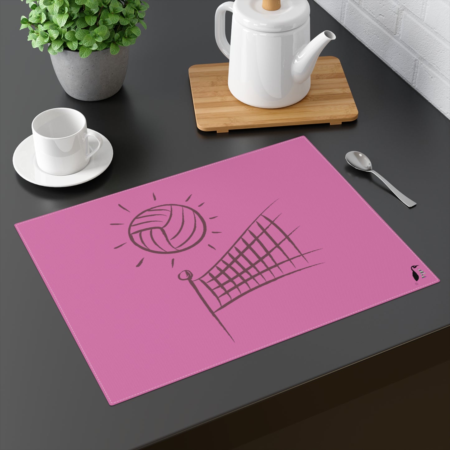 Placemat, 1pc: Volleyball Lite Pink