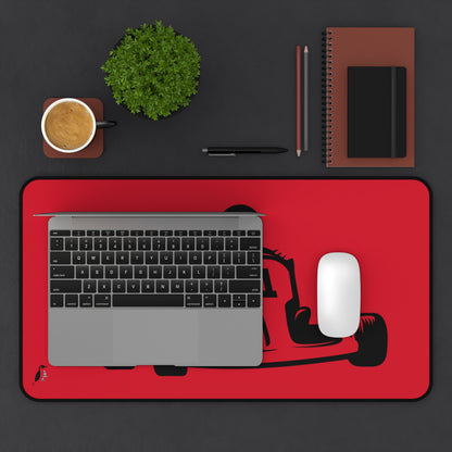 Desk Mat: Racing Dark Red