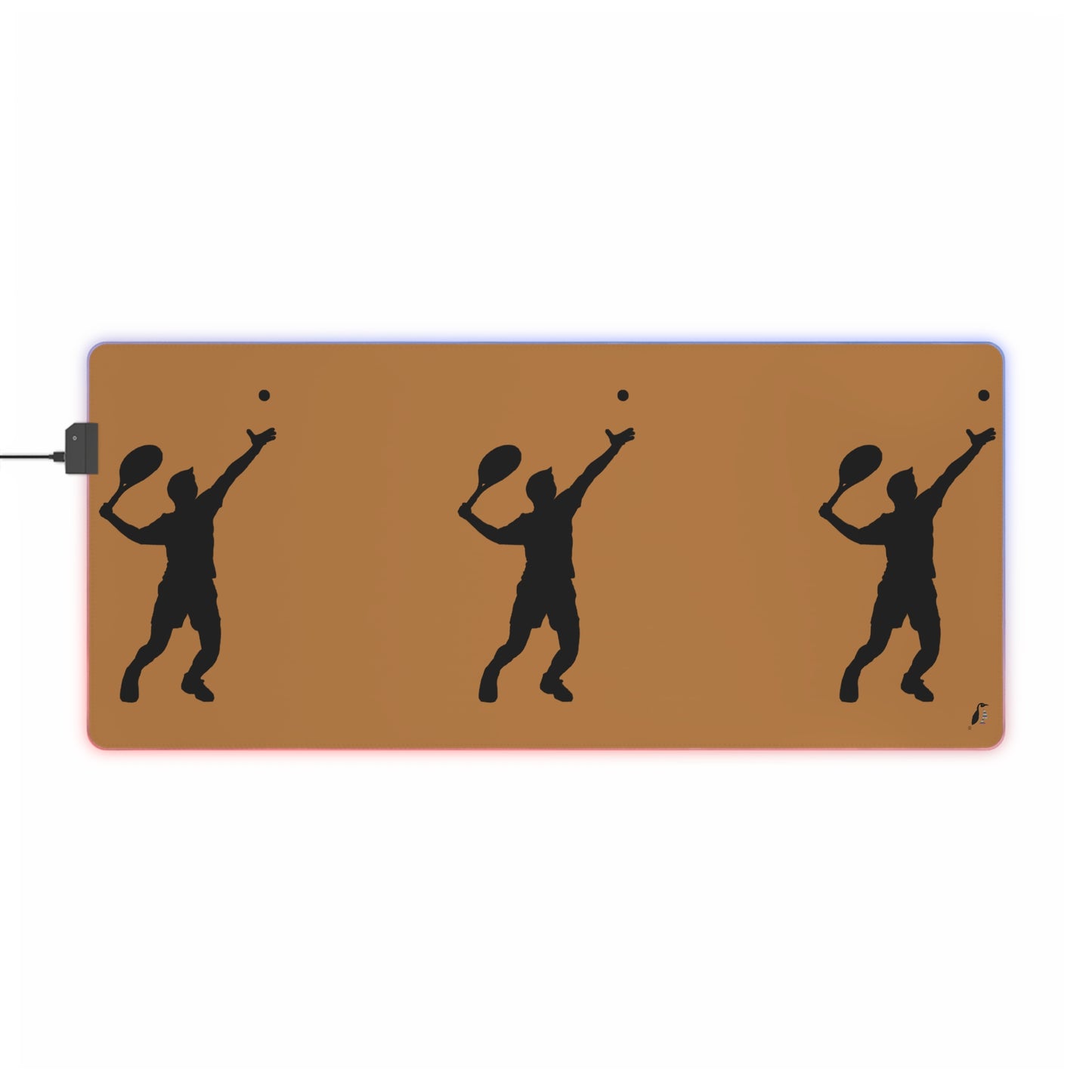 LED Gaming Mouse Pad: Tennis Lite Brown