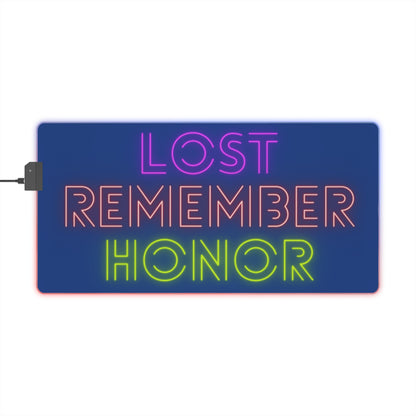 LED Gaming Mouse Pad: Lost Remember Honor Dark Blue