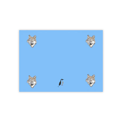 Post-it® Note Pads: Wolves Lite Blue