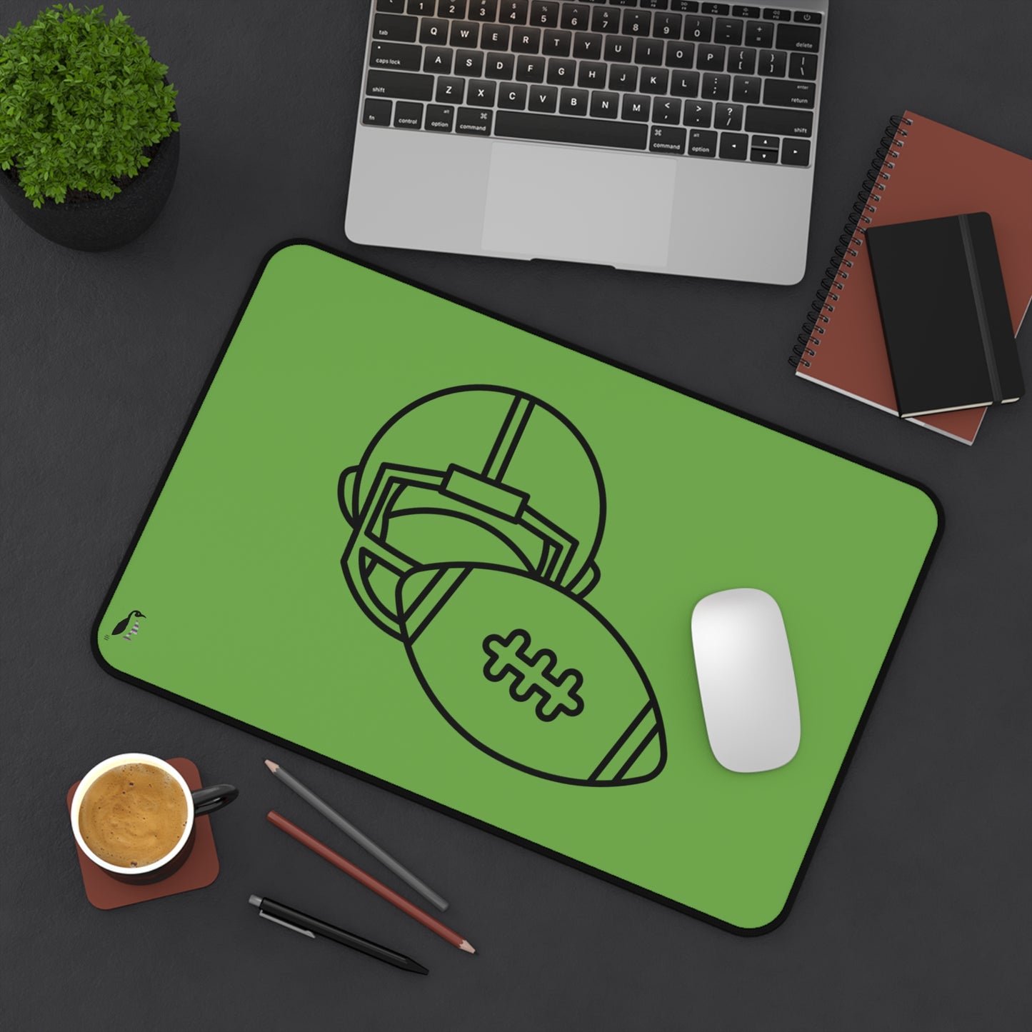 Desk Mat: Football Green