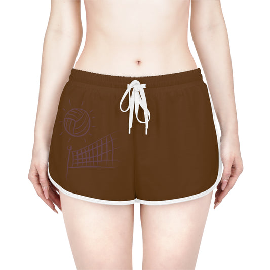 Women's Relaxed Shorts: Volleyball Brown