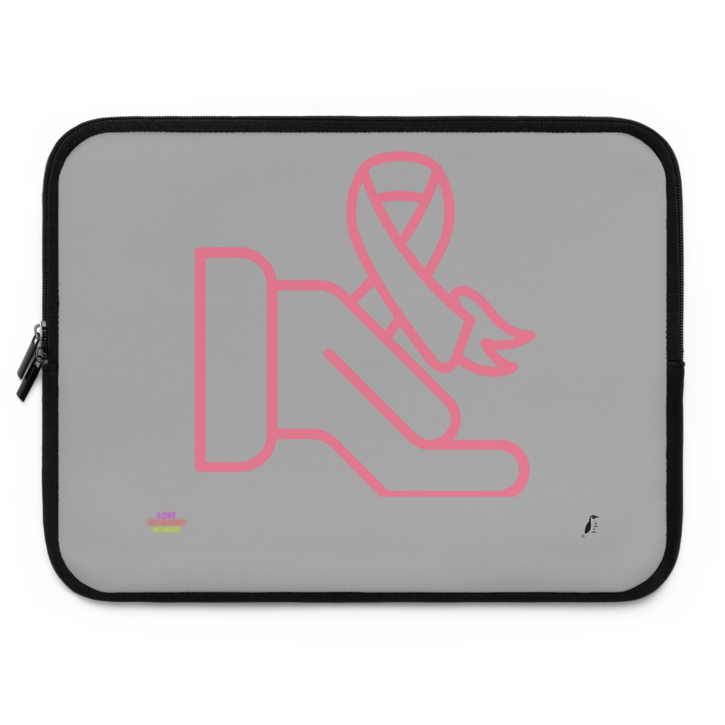 Laptop Sleeve: Fight Cancer Lite Grey