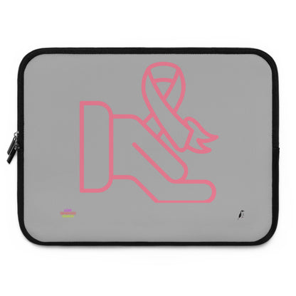 Laptop Sleeve: Fight Cancer Lite Grey