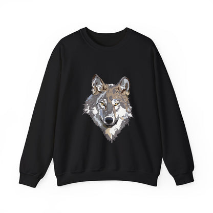 Heavy Blend™ Crewneck Sweatshirt: Wolves #1