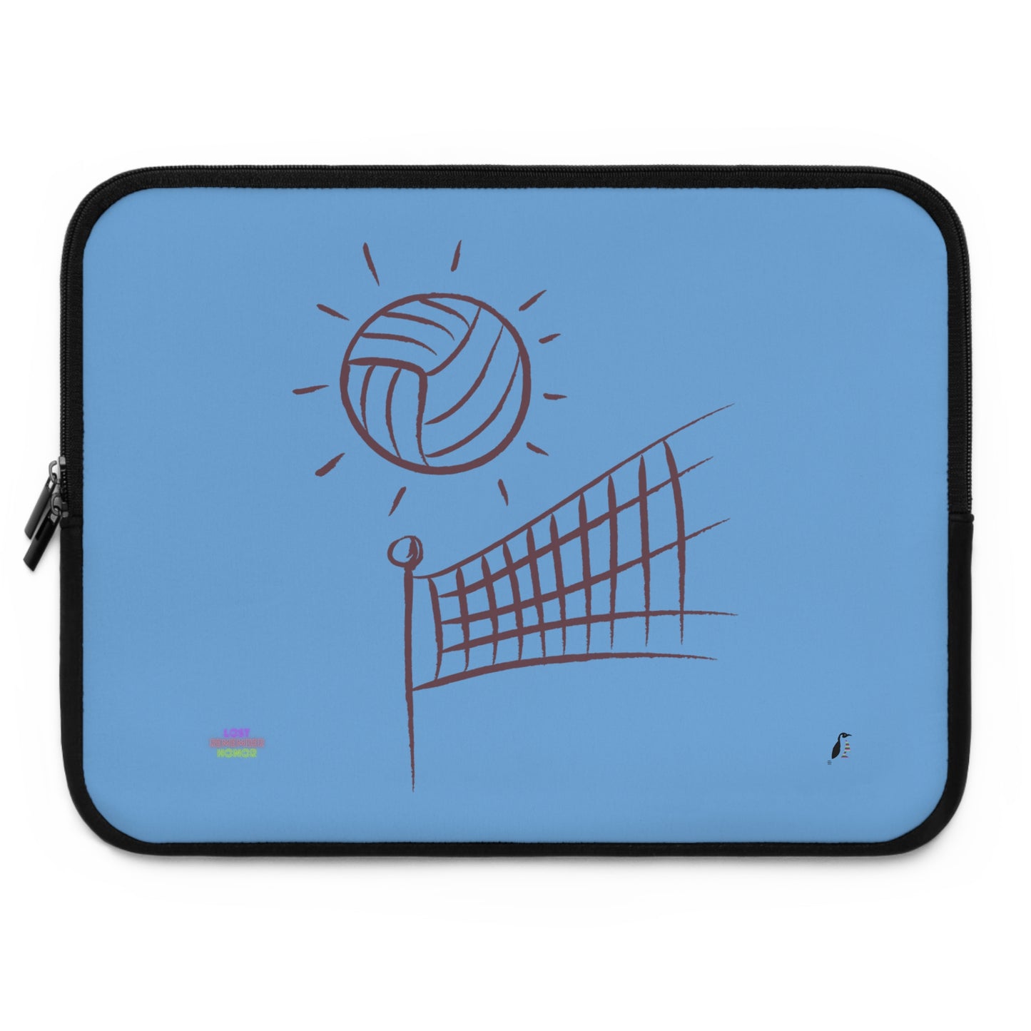 Laptop Sleeve: Volleyball Lite Blue