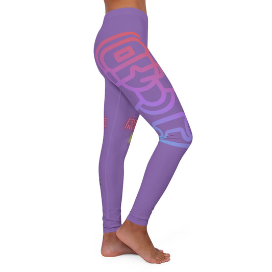 Women's Spandex Leggings: Gaming Lite Purple