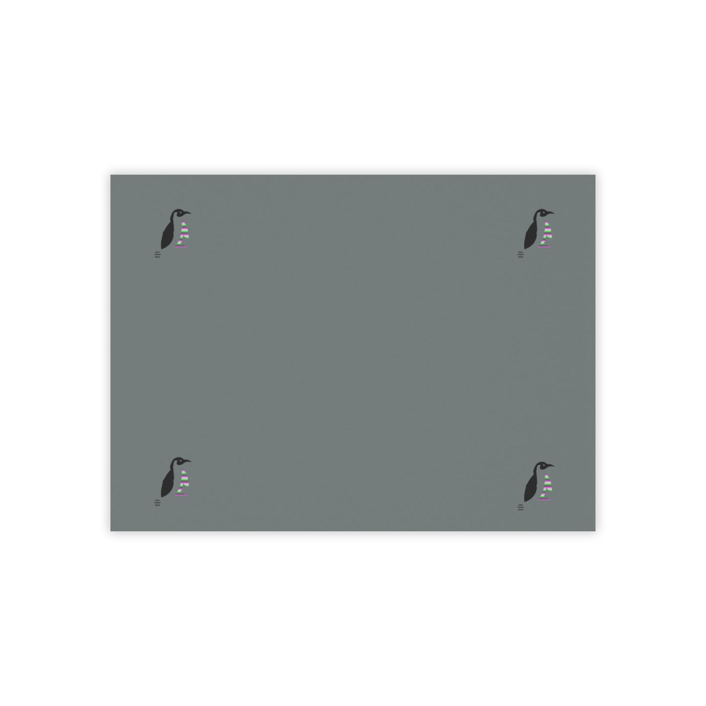 Post-it® Note Pads: Crazy Penguin World Logo Dark Grey