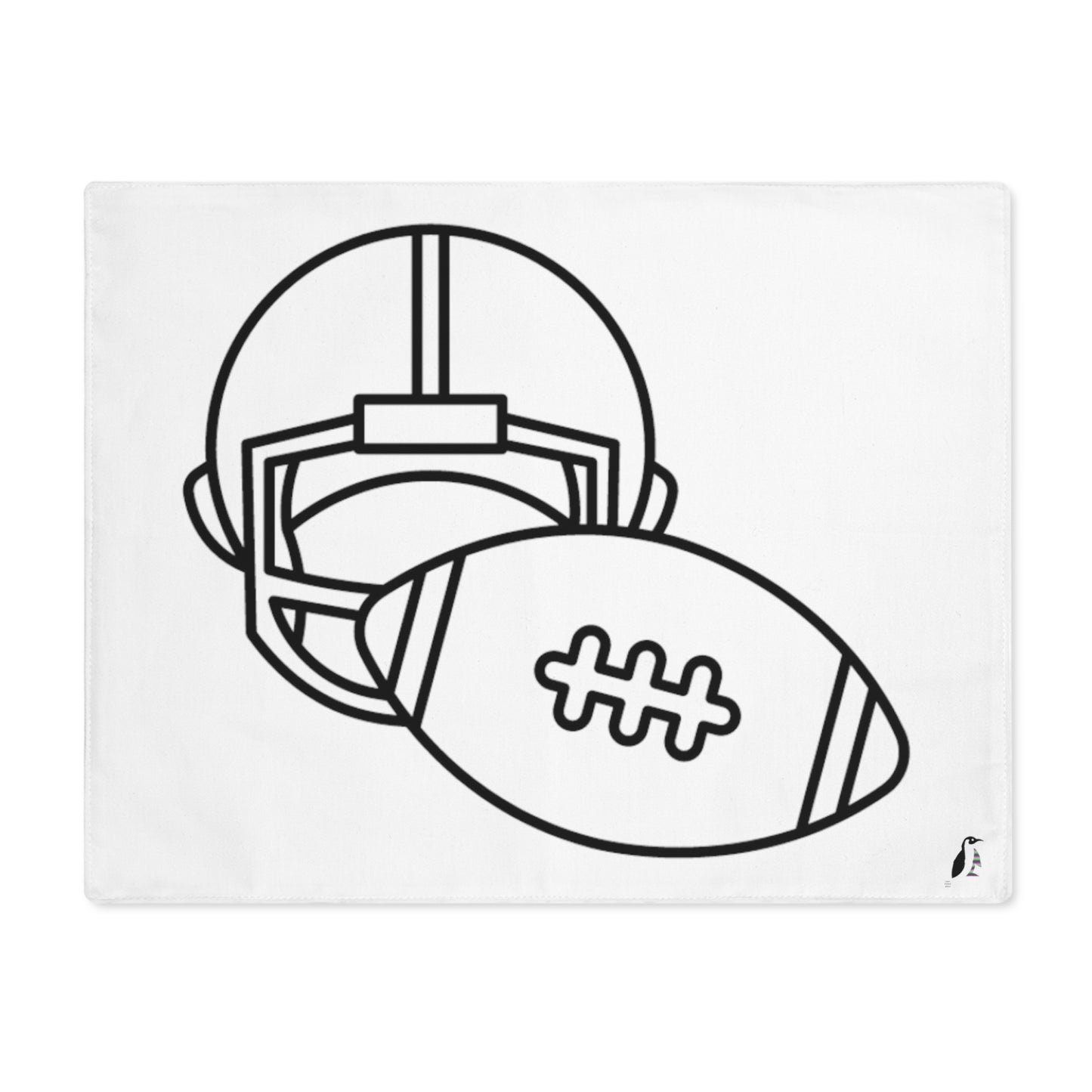 Placemat, 1pc: Football White