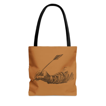 Tote Bag: Writing Lite Brown