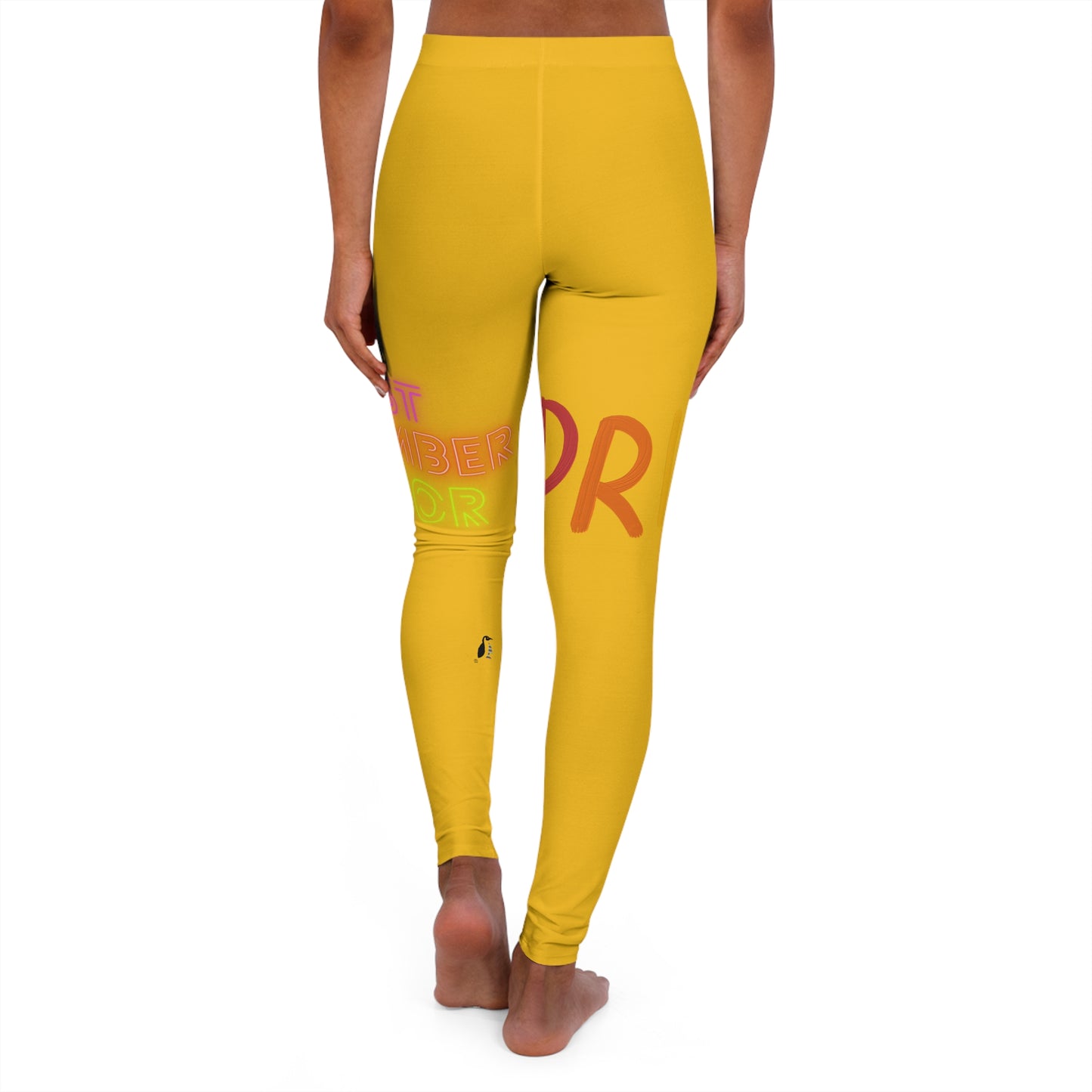 Women's Spandex Leggings: LGBTQ Pride Yellow