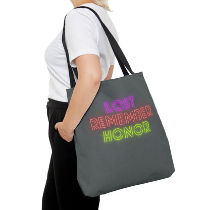 Tote Bag: Lost Remember Honor Dark Grey