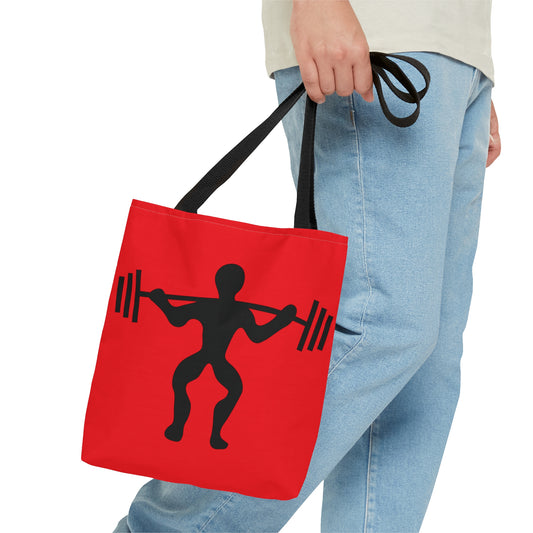 Tote Bag: Weightlifting Red