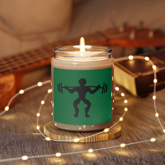 Scented Candle, 9oz: Weightlifting Dark Green