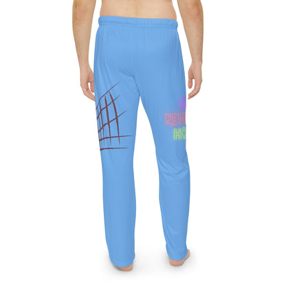 Men's Pajama Pants: Volleyball Lite Blue