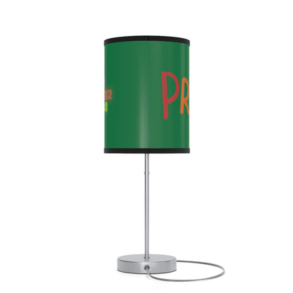 Lamp on a Stand, US|CA plug: LGBTQ Pride Dark Green