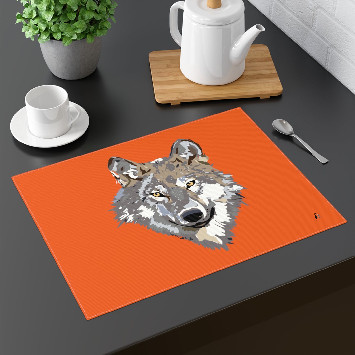 Placemat, 1pc: Wolves Orange