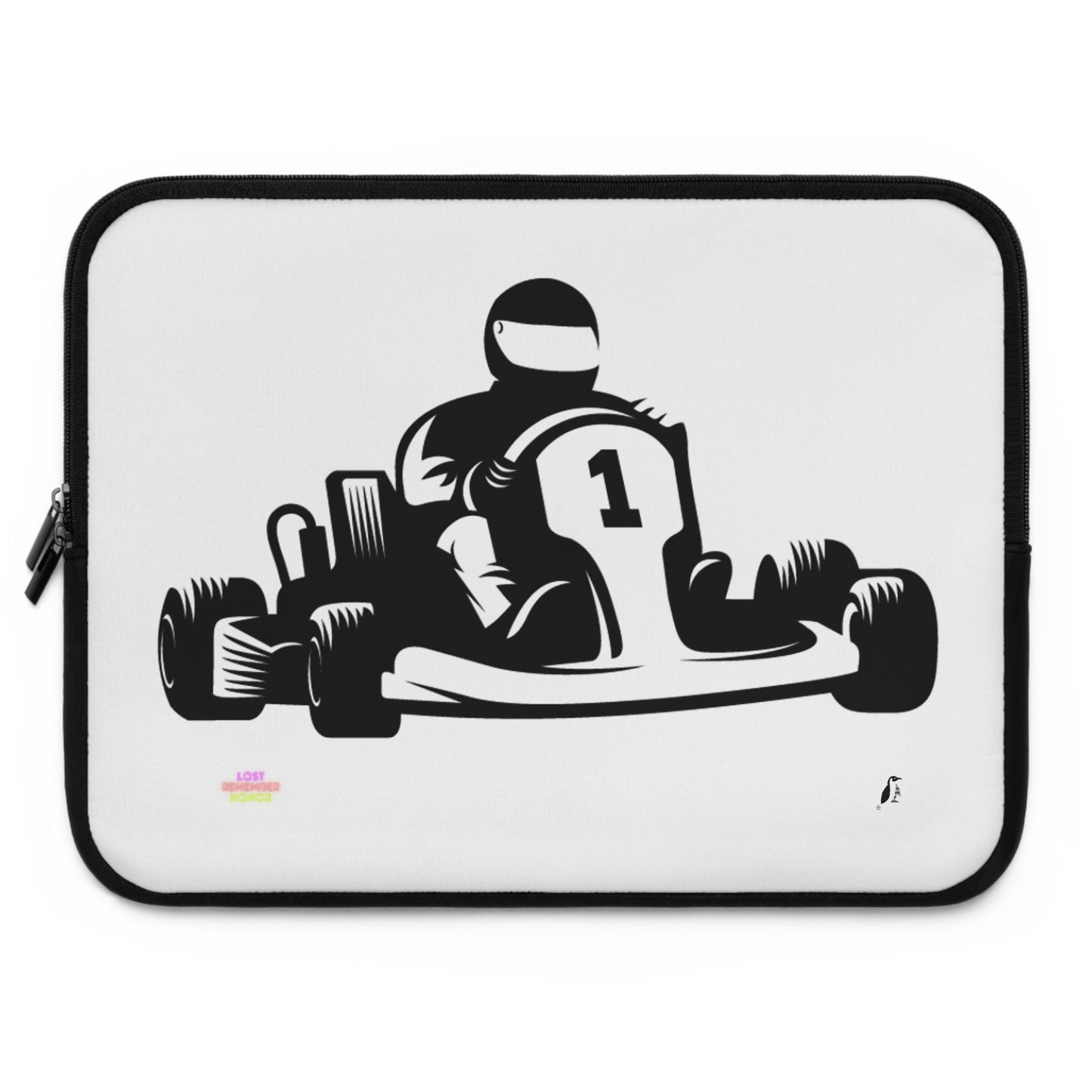 Laptop Sleeve: Racing White