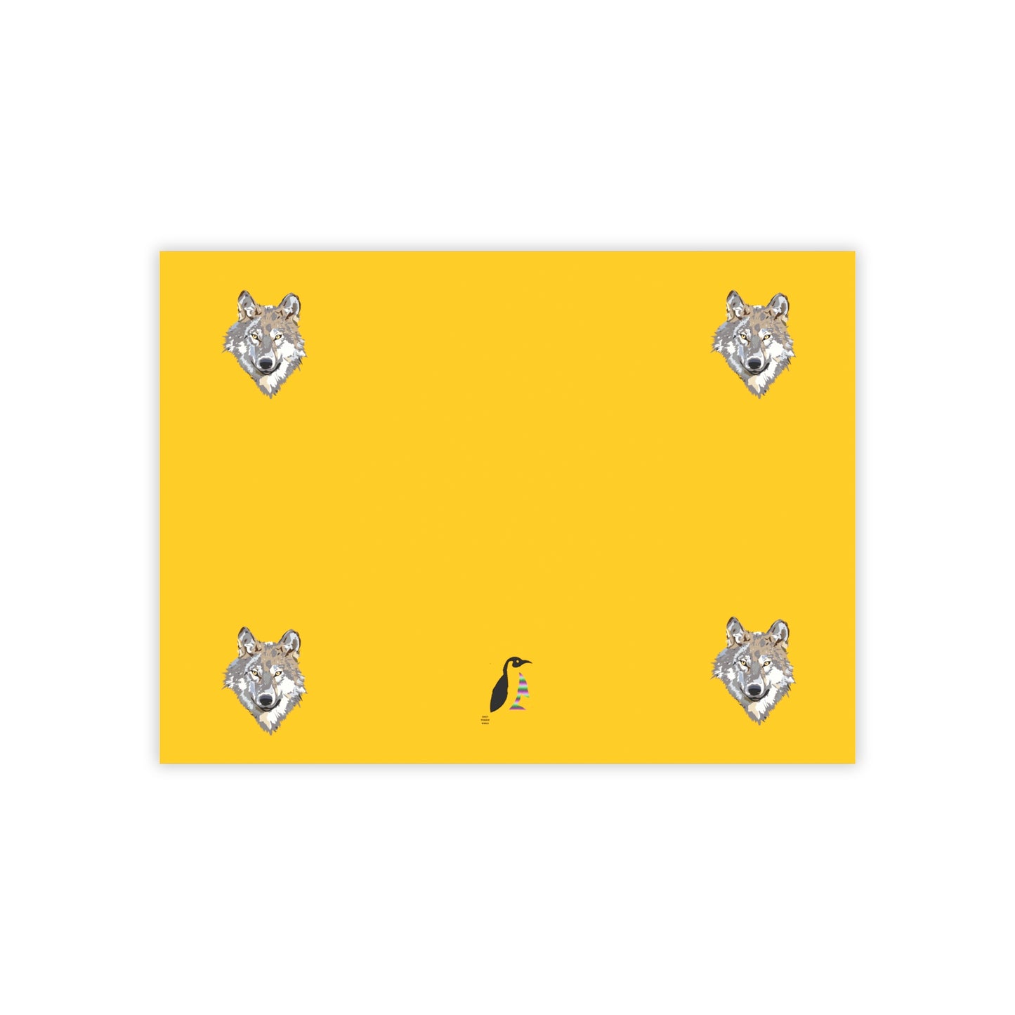 Post-it® Note Pads: Wolves Yellow