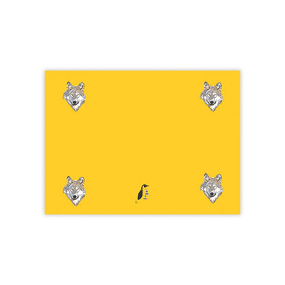 Post-it® Note Pads: Wolves Yellow