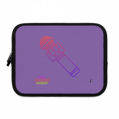 Laptop Sleeve: Music Lite Purple