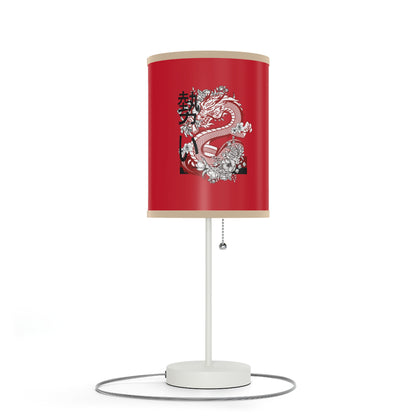 Lamp on a Stand, US|CA plug: Dragons Dark Red