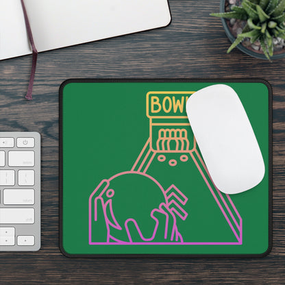 Gaming Mouse Pad: Bowling Dark Green