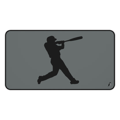 Desk Mat: Baseball Dark Grey