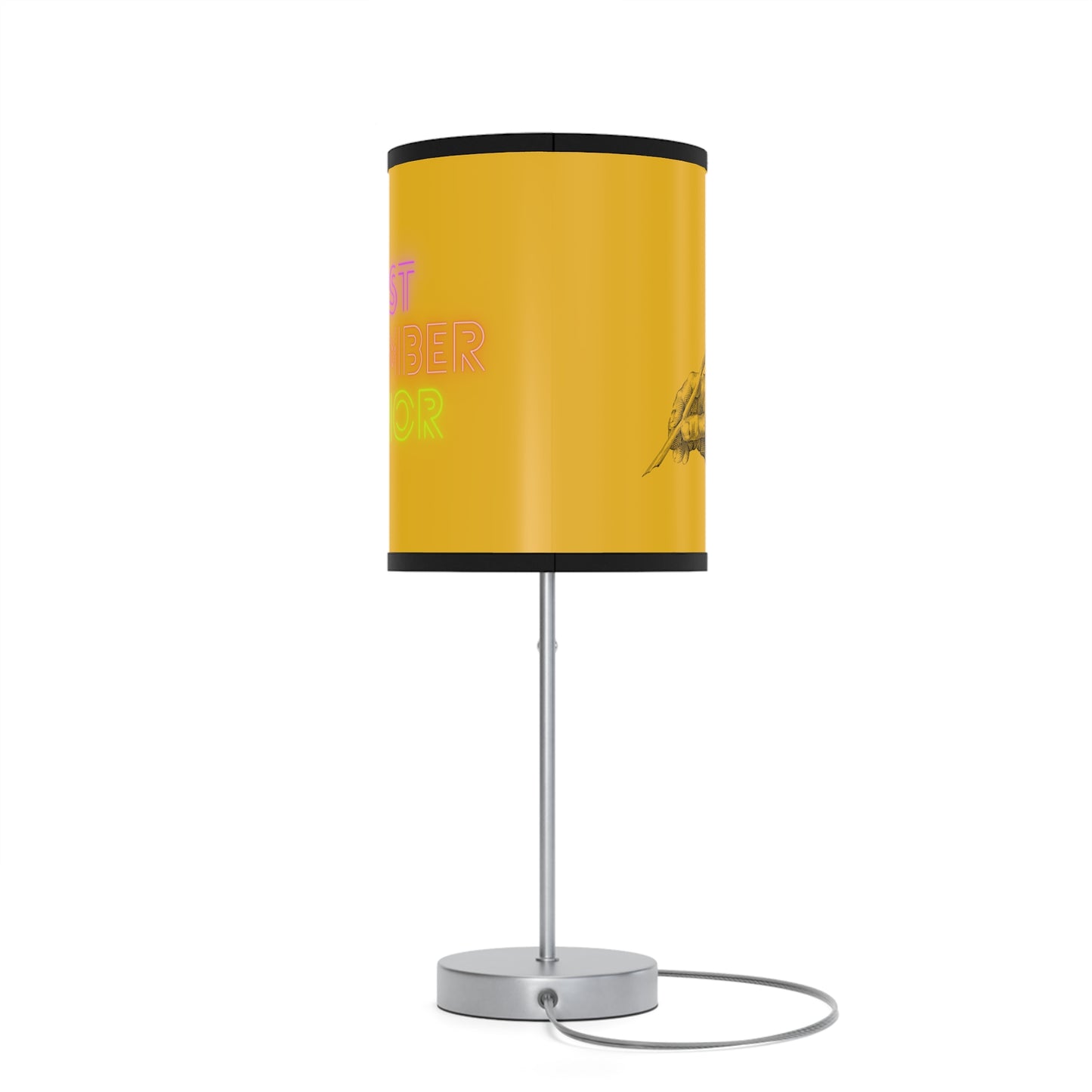 Lamp on a Stand, US|CA plug: Writing Yellow