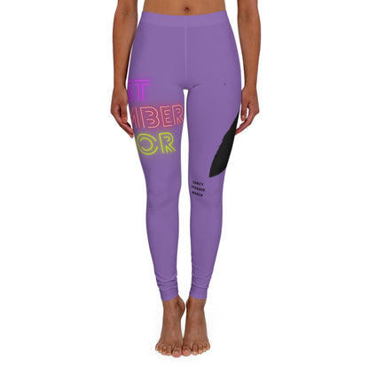 Women's Spandex Leggings: Lost Remember Honor Lite Purple