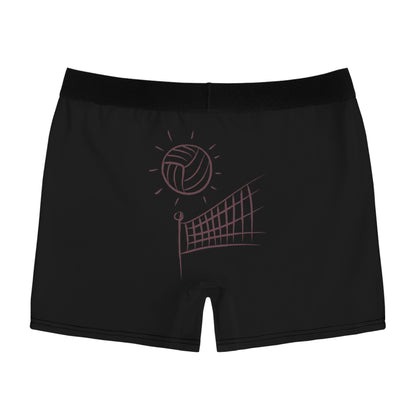 Men's Boxer Briefs: Volleyball Black