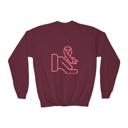 Youth Crewneck Sweatshirt: Fight Cancer