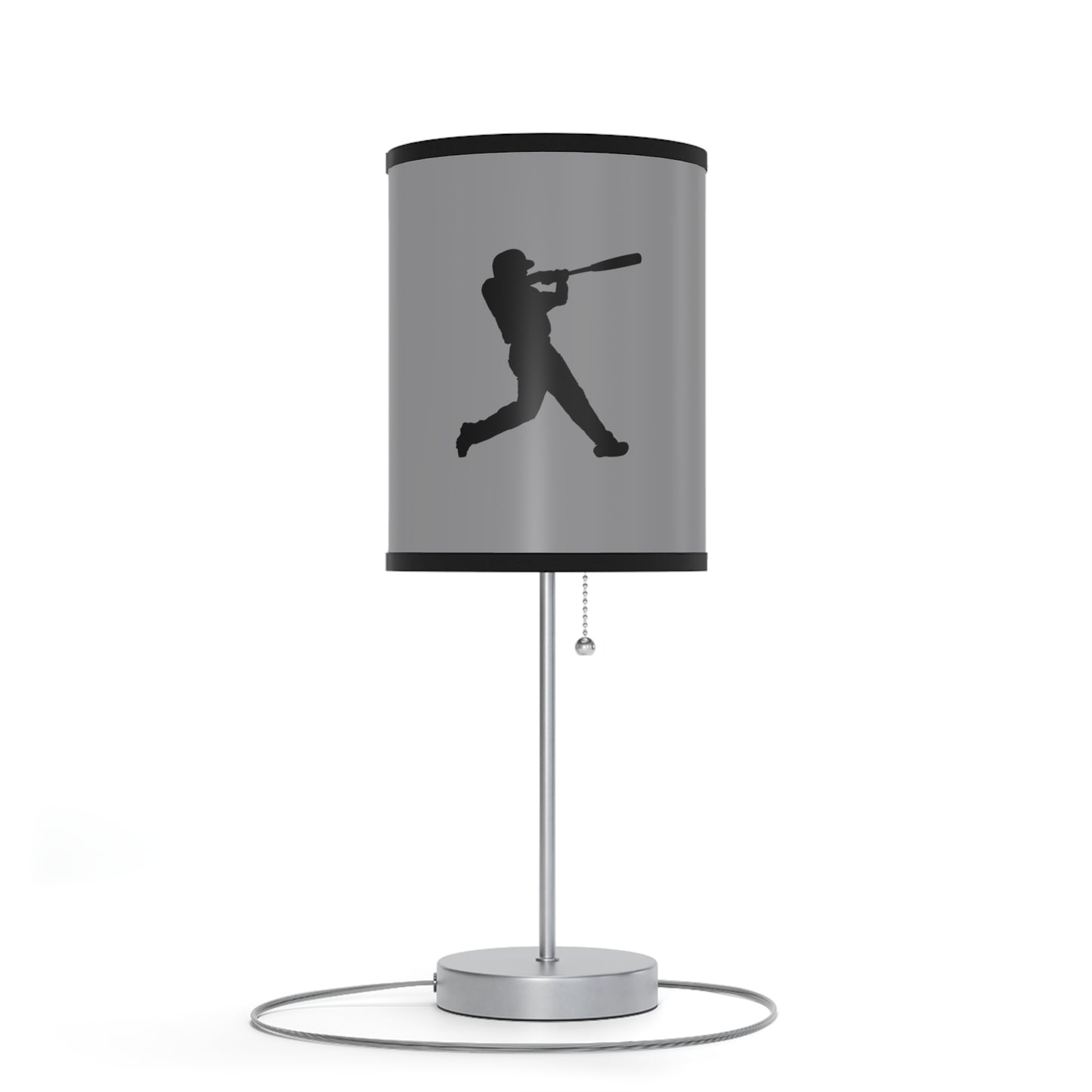 Lamp on a Stand, US|CA plug: Baseball Grey