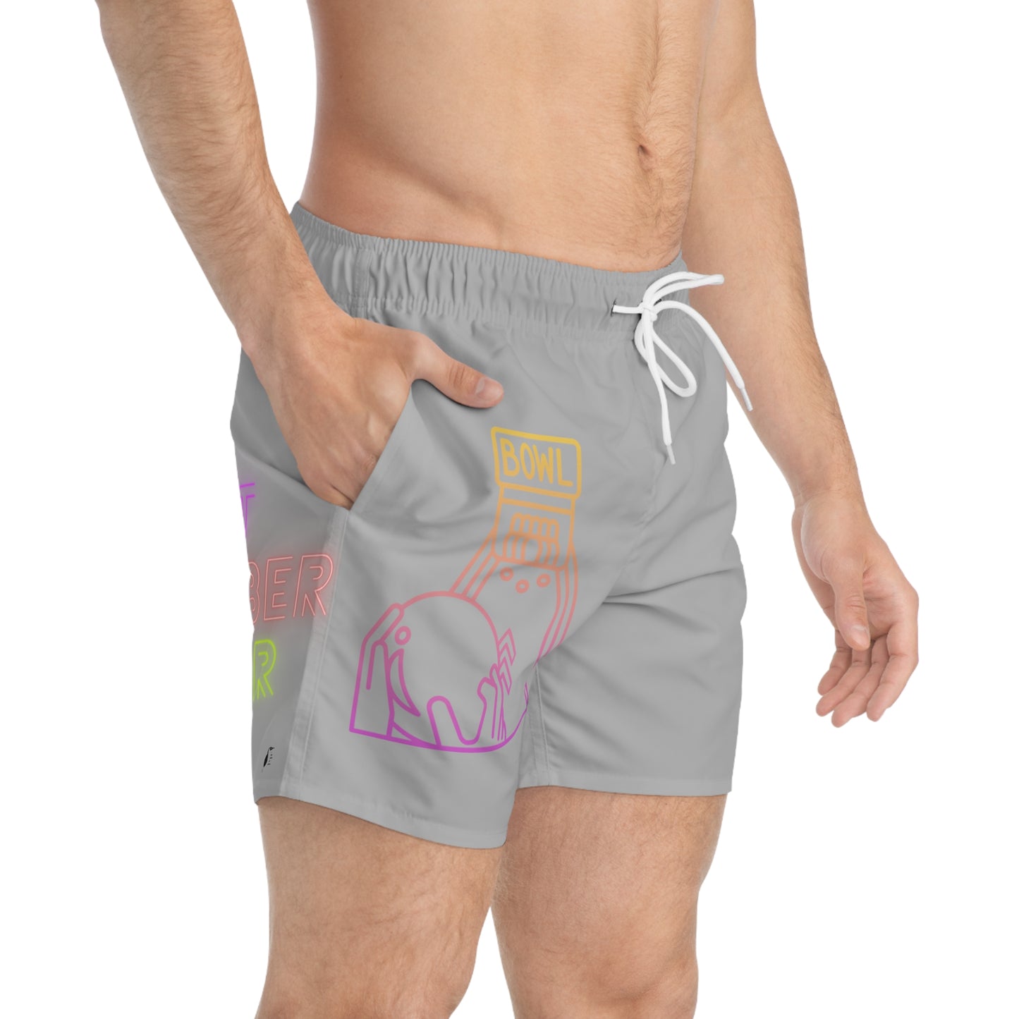 Swim Trunks: Bowling Lite Grey